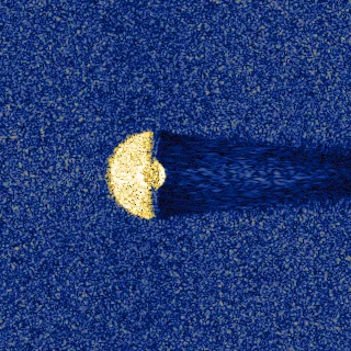 mine-like object (truncated cone) SAS tile