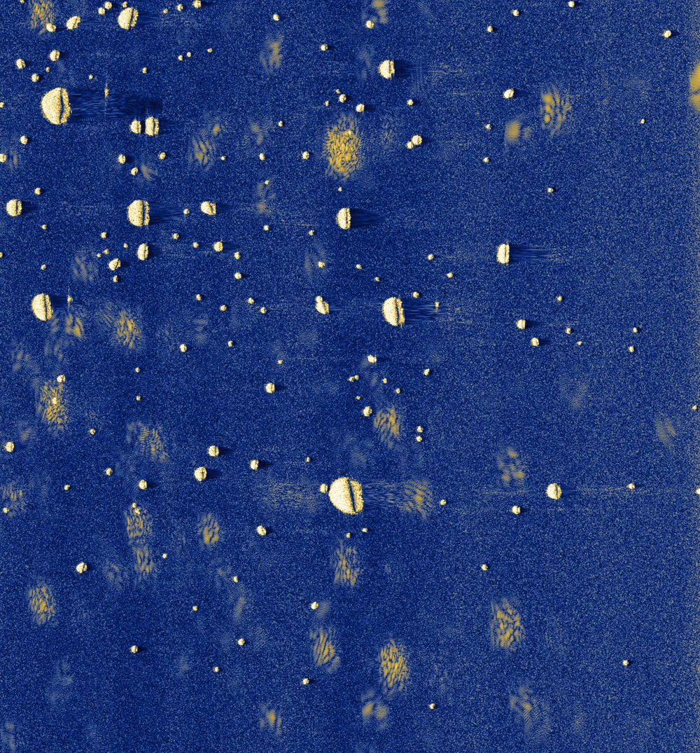 boulder field: glacial till SAS tile