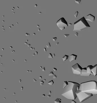 boulder field: rockfall geometry