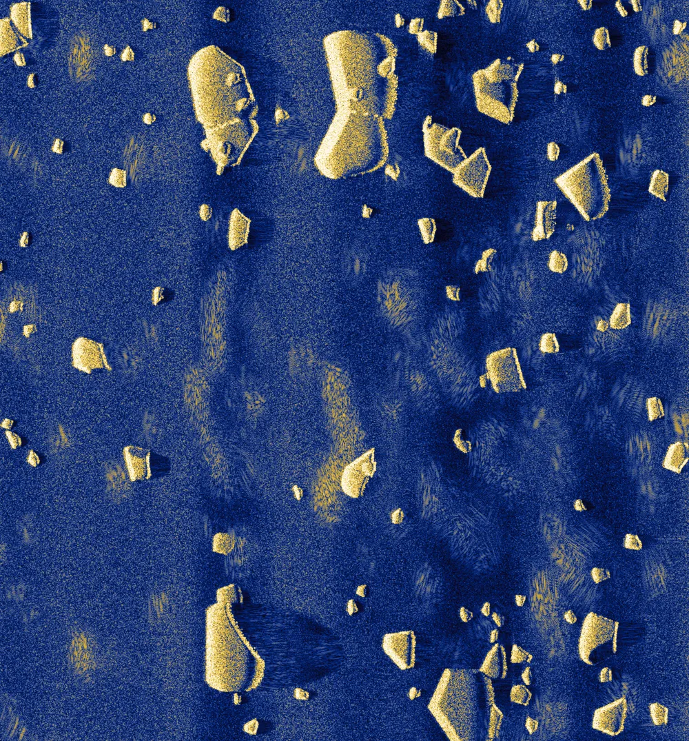 boulder field: slab field SAS tile