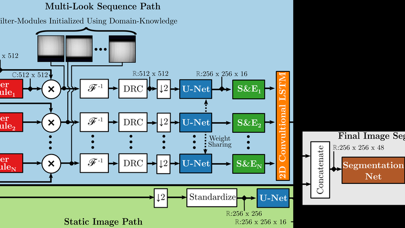 Deep Multi-Look Sequence Processing for SAS Segmentation