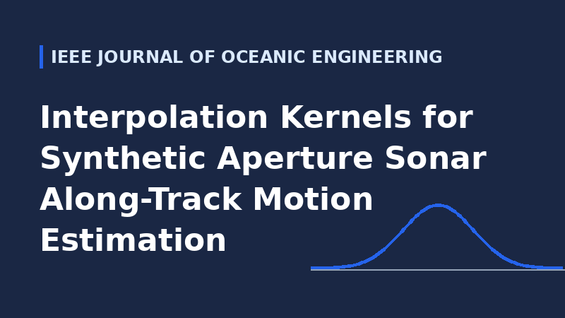 Interpolation Kernels for Synthetic Aperture Sonar Along-Track Motion Estimation