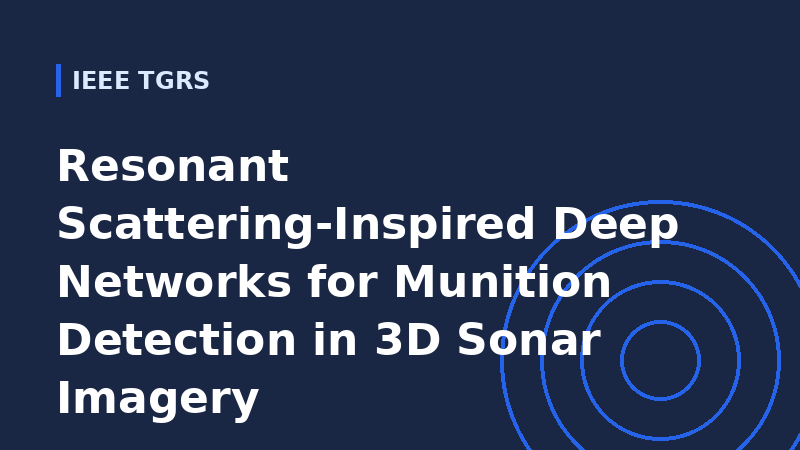 Resonant Scattering-Inspired Deep Networks for Munition Detection in 3D Sonar Imagery